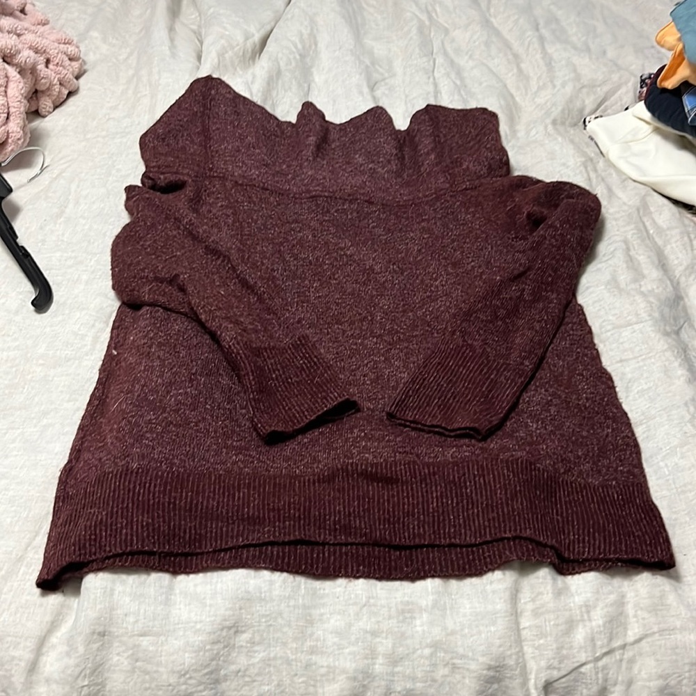 Abercrombie and fitch off the shoulder sweater